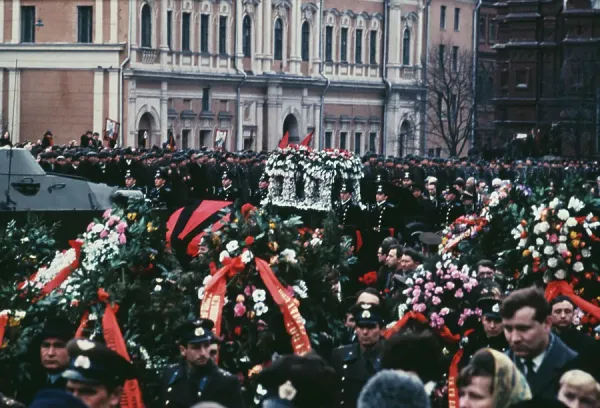 Yuri Gagarin Funeral Procession Print. Art Prints, Posters