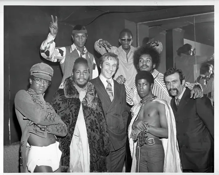 Framed Print : Funkadelic With Record Exec And Publisher Framed Print : Funkadelic With Record Exec And Publisher