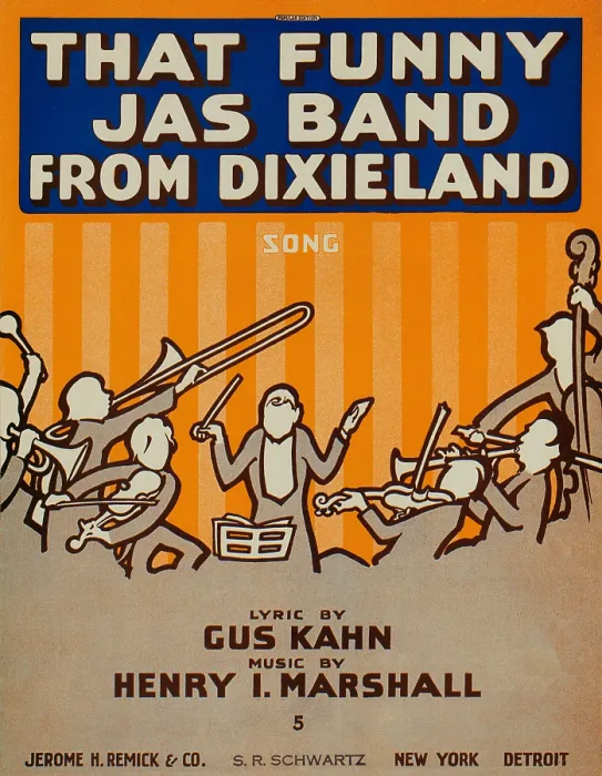 Framed Print : That Funny Jas Band From Dixieland Framed Print : That Funny Jas Band From Dixieland