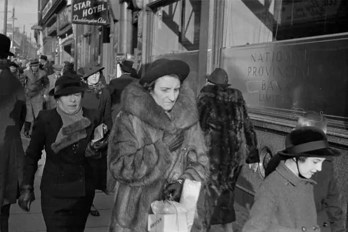 Framed Print : Fur Coat Shopper