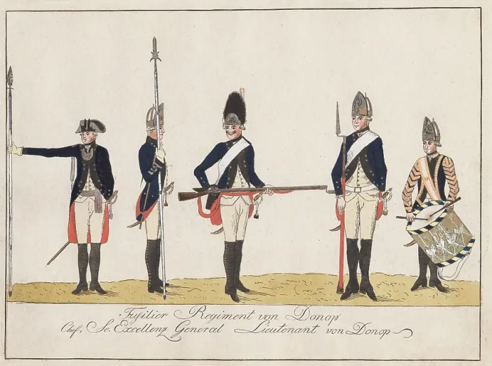 Framed Print : Fusilier Regiment von Donop