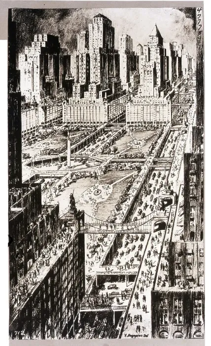 Framed Print : Future New York Crowding Framed Print : Future New York Crowding