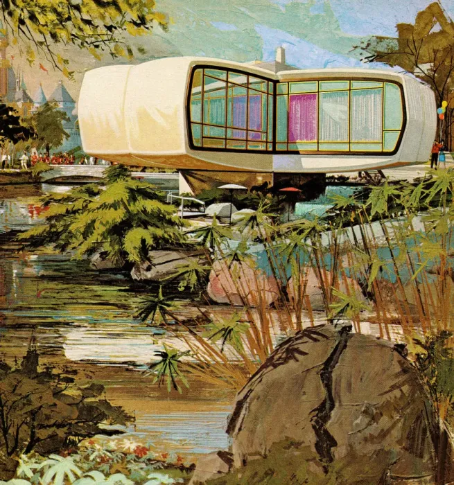 Framed Print : Futuristic House Framed Print : Futuristic House