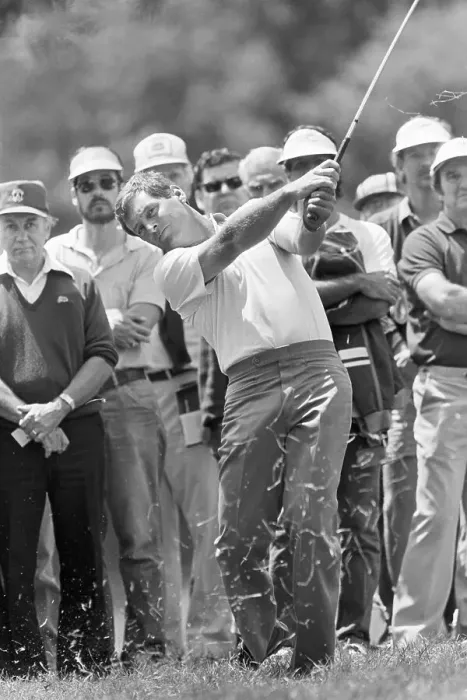 Framed Print : Fuzzy Zoeller Competing in Golf Tournament Framed Print : Fuzzy Zoeller Competing in Golf Tournament