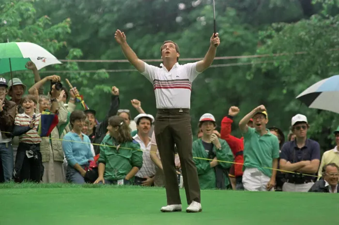 Framed Print : Fuzzy Zoeller Lifting His Arms After Golf Play Framed Print : Fuzzy Zoeller Lifting His Arms After Golf Play