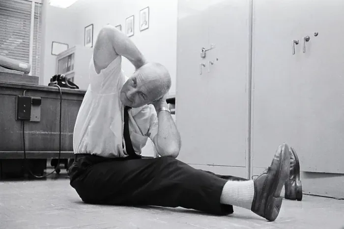 Framed Print : G. Carlson Conrad Demonstrates Exercise Framed Print : G. Carlson Conrad Demonstrates Exercise