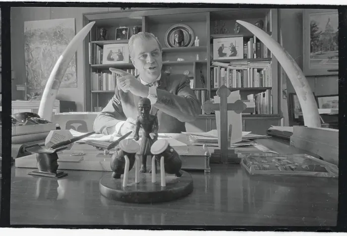 Framed Print : G. Mennen William Speaking at Desk Framed Print : G. Mennen William Speaking at Desk