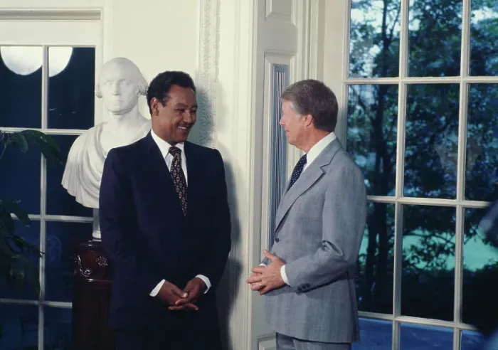 Framed Print : Gaafar Al-Nimeiry And Jimmy Carter Framed Print : Gaafar Al-Nimeiry And Jimmy Carter