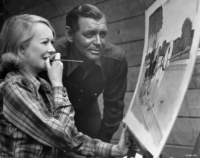 Framed Print : Gable Admires Wife Framed Print : Gable Admires Wife
