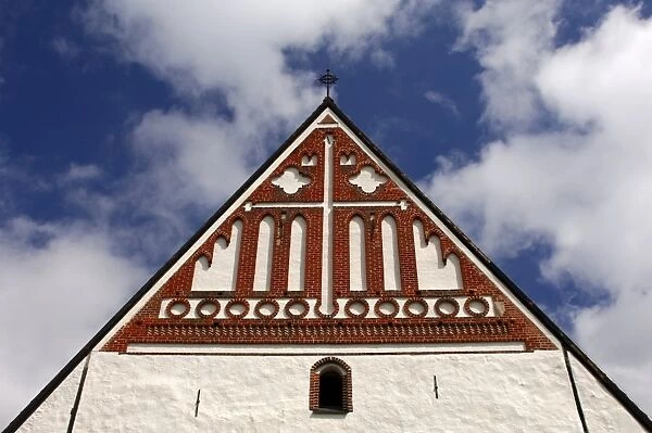 Gable of St. Marys Cathedral in Porvoo, Finland, Europe