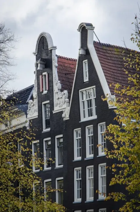 Framed Print : Gabled Facades of Amsterdams Architecture Framed Print : Gabled Facades of Amsterdams Architecture