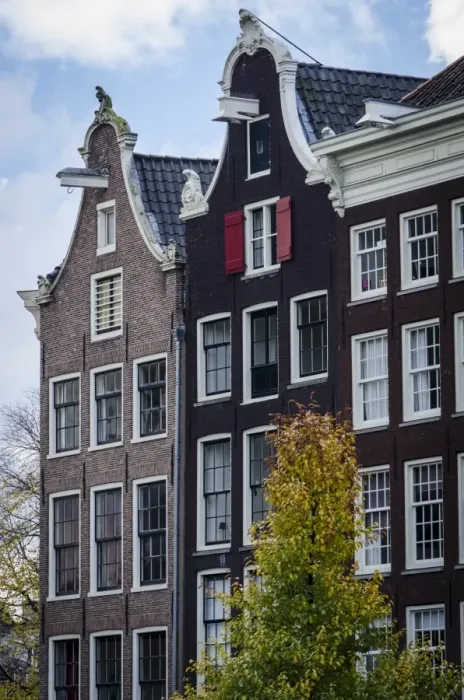 Framed Print : Gabled Facades of Amsterdams Architecture Framed Print : Gabled Facades of Amsterdams Architecture