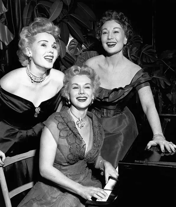 Framed Print : Gabor Sisters Smile Together at Piano Framed Print : Gabor Sisters Smile Together at Piano
