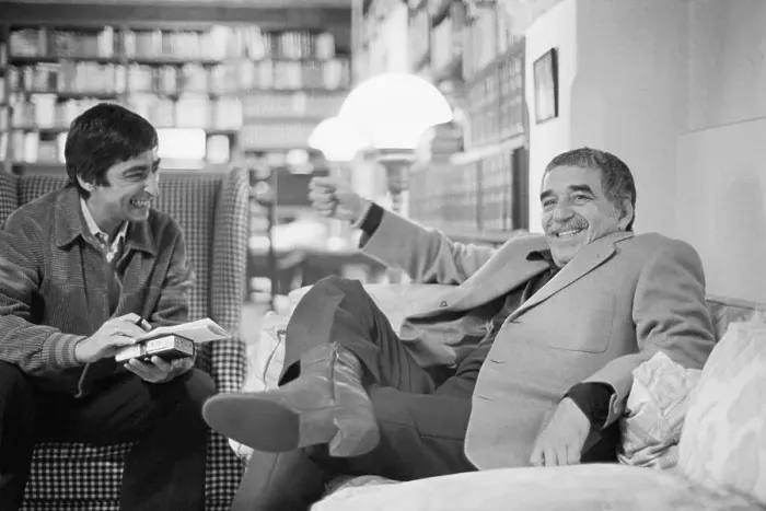 Framed Print : Gabriel Garcia Marquez Relaxing in His Home Framed Print : Gabriel Garcia Marquez Relaxing in His Home