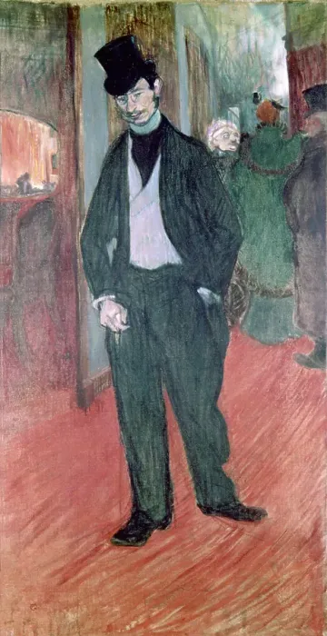 Framed Print : Gabriel Tapié de Céleyran, by Henri de Toulouse-Lautrec, 1894, 19th Century, oil on canvas, 100 x 56 cm