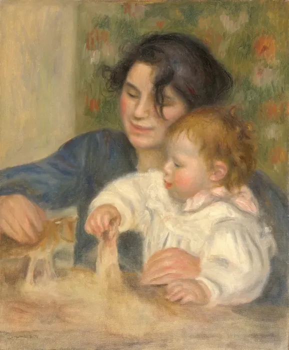 Framed Print : Gabrielle Renard and infant son, Jean, 1896. Artist: Renoir, Pierre Auguste (1841-1919) Framed Print : Gabrielle Renard and infant son, Jean, 1896. Artist: Renoir, Pierre Auguste (1841-1919)