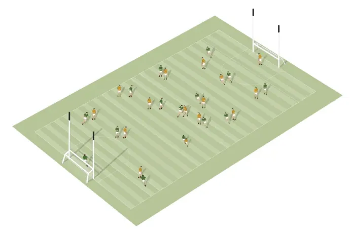 Framed Print : Gaelic football pitch Framed Print : Gaelic football pitch