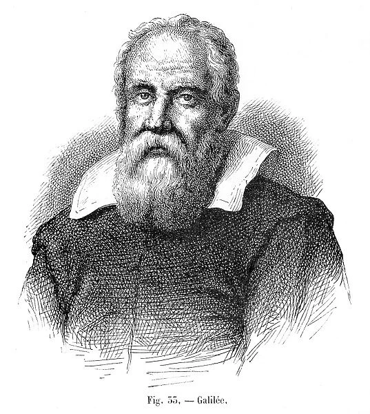 Galileo Galilei engraving 1881