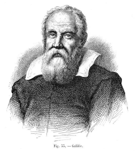 Galileo Galilei Engraving Print 1881. Art Prints, Posters