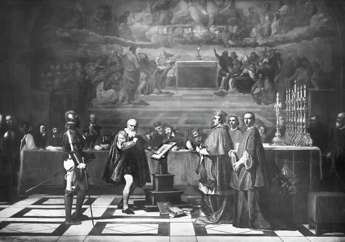 Framed Print : Galileo Galilei Before The Inquisition Framed Print : Galileo Galilei Before The Inquisition