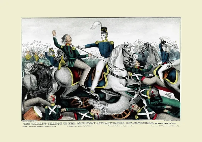 Framed Print : The gallant charge of the Kentucky cavalry Framed Print : The gallant charge of the Kentucky cavalry