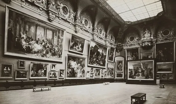 Framed Print : Gallery in the Louvre Framed Print : Gallery in the Louvre