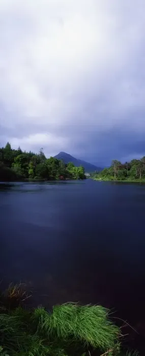 Framed Print : Co Galway, Connemara, Ballynahinch Lake and the Twelve Bens, Ireland