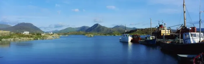 Framed Print : Co Galway, Connemara, Ballynakill Harbour, Ireland