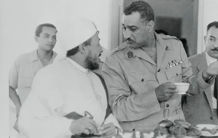 Framed Print : Gamal Abdel Nasser and Saif Hassen Framed Print : Gamal Abdel Nasser and Saif Hassen