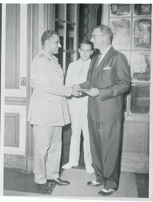 Framed Print : Gamal Abdel-Nasser Shaking Hands with Estes Kefauver Framed Print : Gamal Abdel-Nasser Shaking Hands with Estes Kefauver