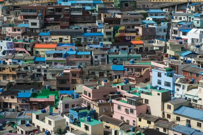 Framed Print : Gamcheon Culture Village at Busan Framed Print : Gamcheon Culture Village at Busan