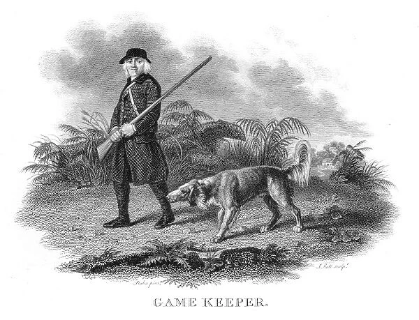 Game keeper engraving 1802