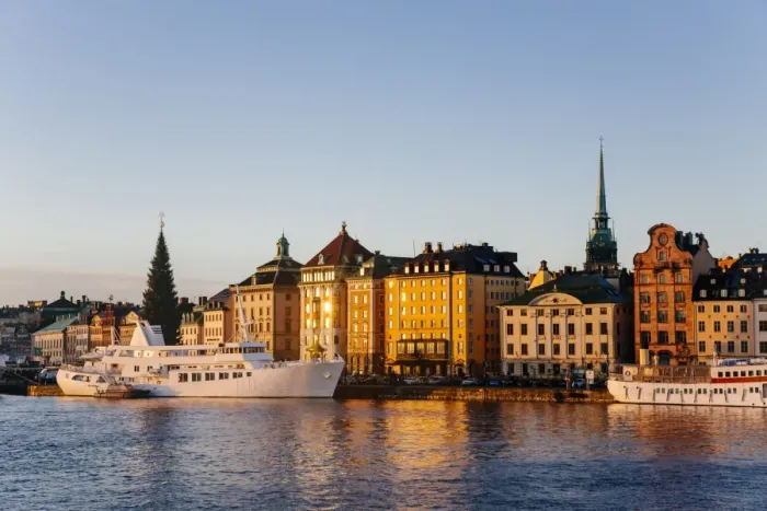 Framed Print : Gamla Stan (Old town) of Stockholm on a sunny morning, Sweden Framed Print : Gamla Stan (Old town) of Stockholm on a sunny morning, Sweden