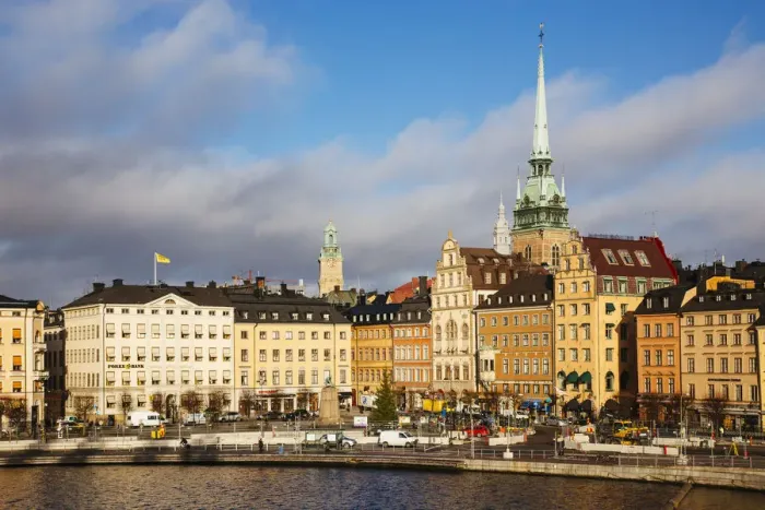Framed Print : Gamla Stan (Old Town) on a sunny day, Stockholm, Sweden Framed Print : Gamla Stan (Old Town) on a sunny day, Stockholm, Sweden