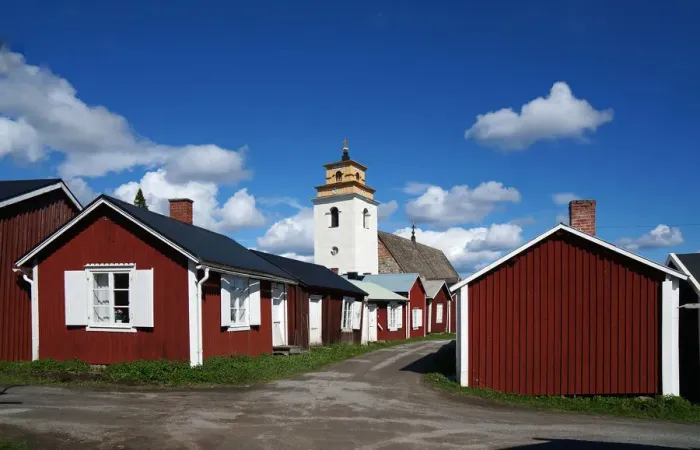 Framed Print : Gammelstad kyrkstad Framed Print : Gammelstad kyrkstad