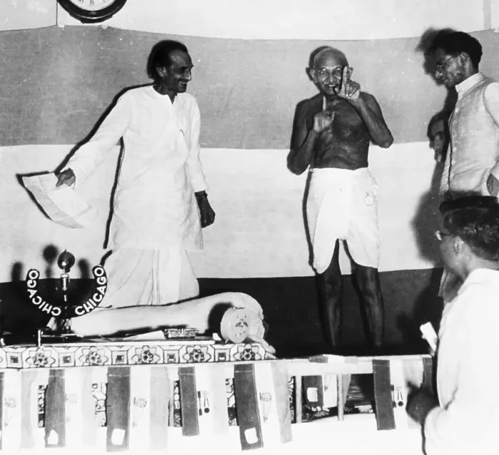 Framed Print : Gandhi Speaking Speaking to Leaders Framed Print : Gandhi Speaking Speaking to Leaders