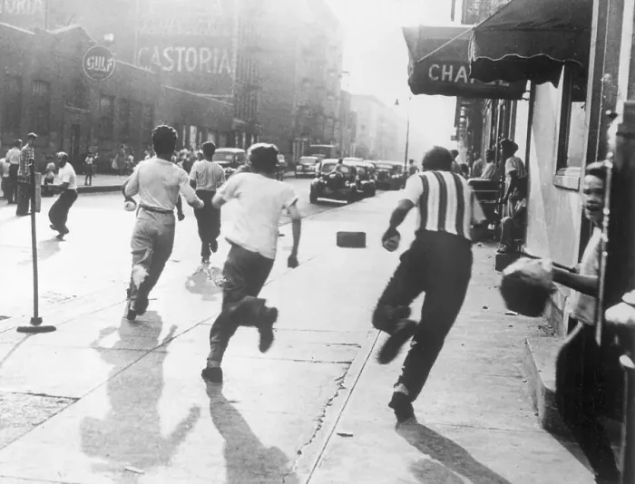 Framed Print : Gang Members Fleeing After Fight Framed Print : Gang Members Fleeing After Fight