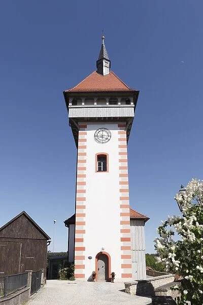 Gangolfsturm tower, Hollfeld, Little Switzerland, Upper Franconia, Franconia, Bavaria, Germany, Europe, PublicGround