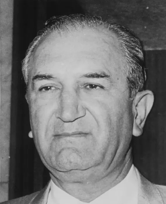 Framed Print : Gangster Joseph Bonanno Arriving at Federal Court