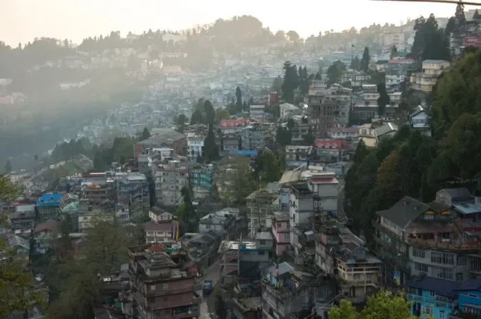Framed Print : Gangtok in North Sikkim, India Framed Print : Gangtok in North Sikkim, India