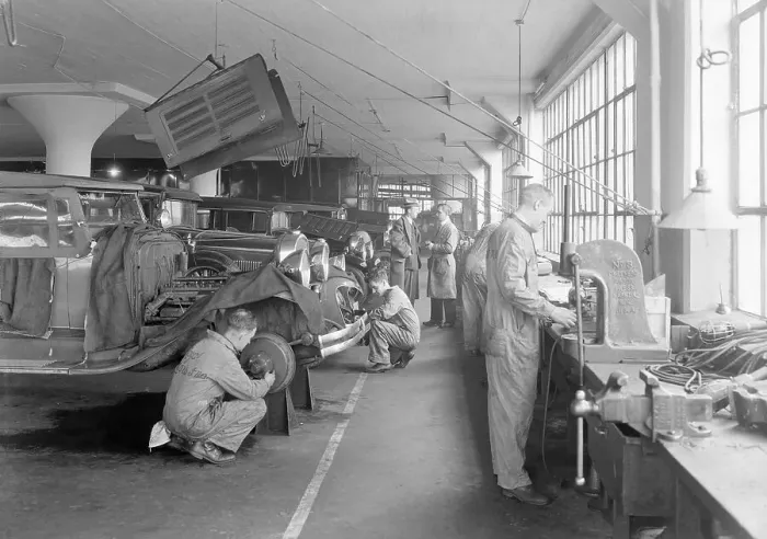 Framed Print : Garage & Workshop In 1920S Framed Print : Garage & Workshop In 1920S