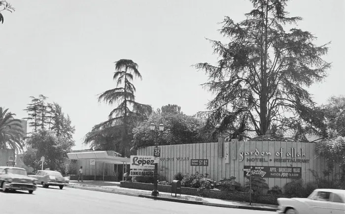 Framed Print : Garden of Allah Hotel & Restaurant, 1959 Framed Print : Garden of Allah Hotel & Restaurant, 1959