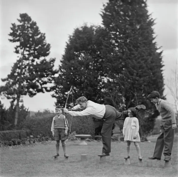 Framed Print : Garden Games