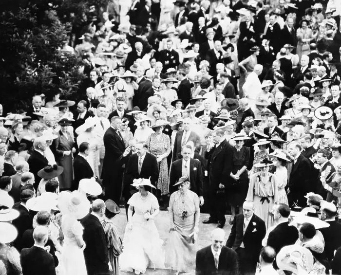 Framed Print : Garden Party at the British Embassy