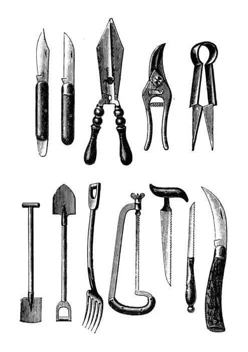 Framed Print : Gardening equipment Framed Print : Gardening equipment