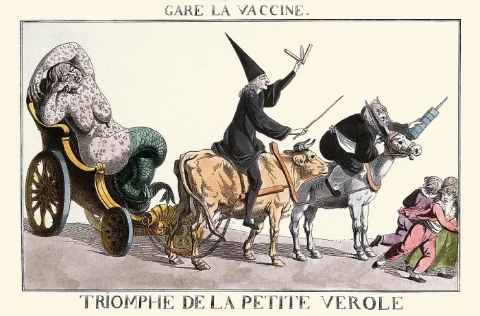Framed Print : Gare la vaccine. Triomphe de la petite verole Framed Print : Gare la vaccine. Triomphe de la petite verole