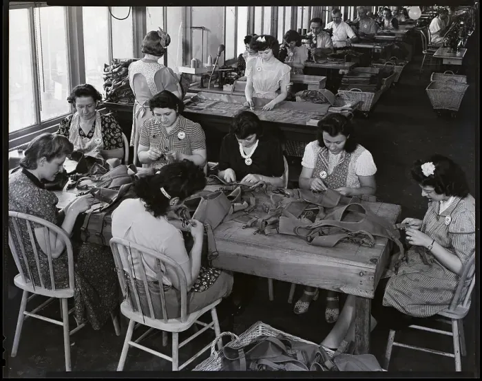 Framed Print : Garment Industry;Manual Labor; Military