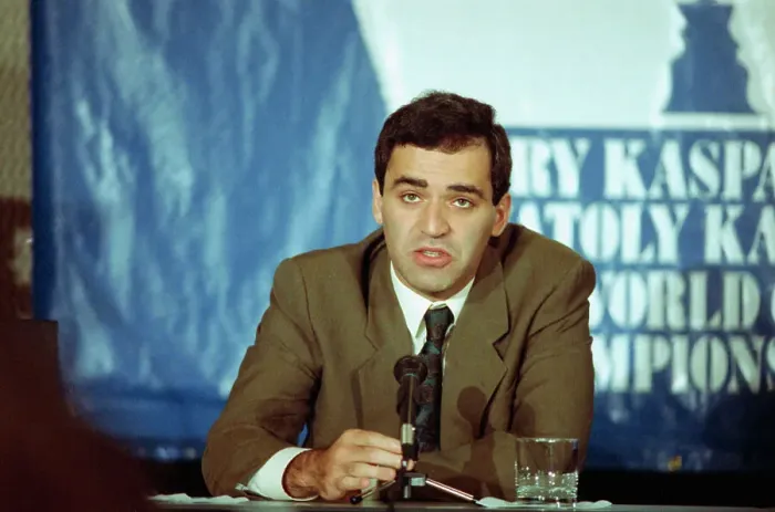 Framed Print : Garry Kasparov During Press Conference Framed Print : Garry Kasparov During Press Conference