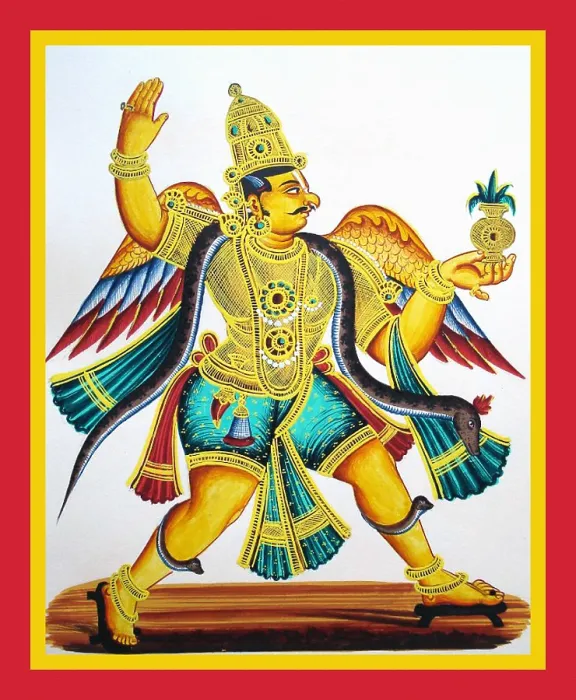 Framed Print : Garuda depicted in pratyalidha Framed Print : Garuda depicted in pratyalidha