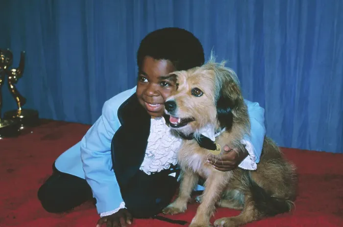 Framed Print : Gary Coleman Posing with Dog Framed Print : Gary Coleman Posing with Dog